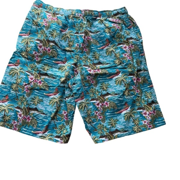 Tommy Bahama Baja Hula High Seas Tropical Floral Board Shorts Swim Trunks Large - Picture 2 of 10